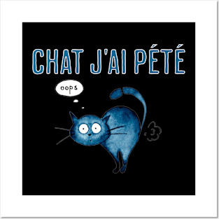 Chat J'ai Pete Funny Chat GPT French Pun Posters and Art